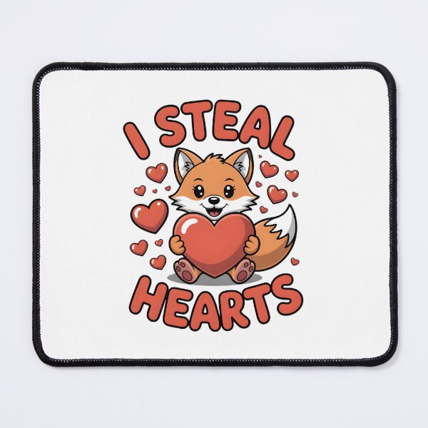 Item preview, I Steal Hearts – Cute Fox Valentine Shirt designed and sold by JaaCreativeShop.