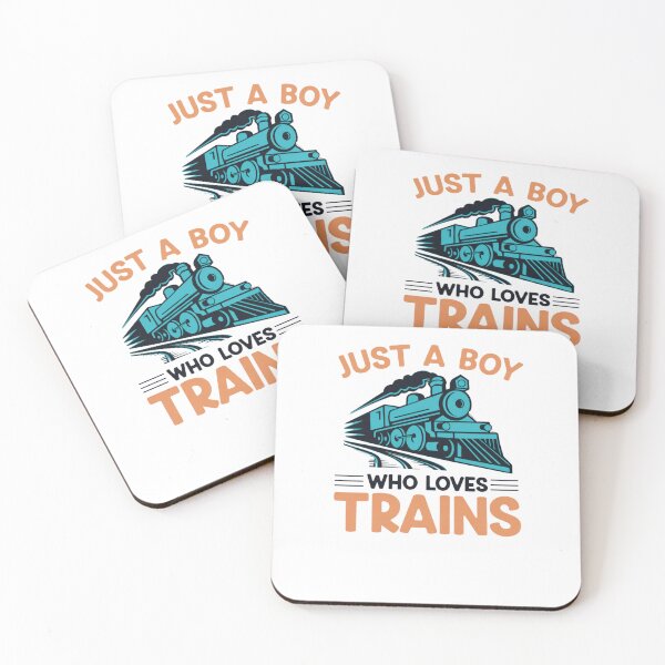 Item preview, Just A Boy Who Loves Trains designed and sold by krystalRomanart.