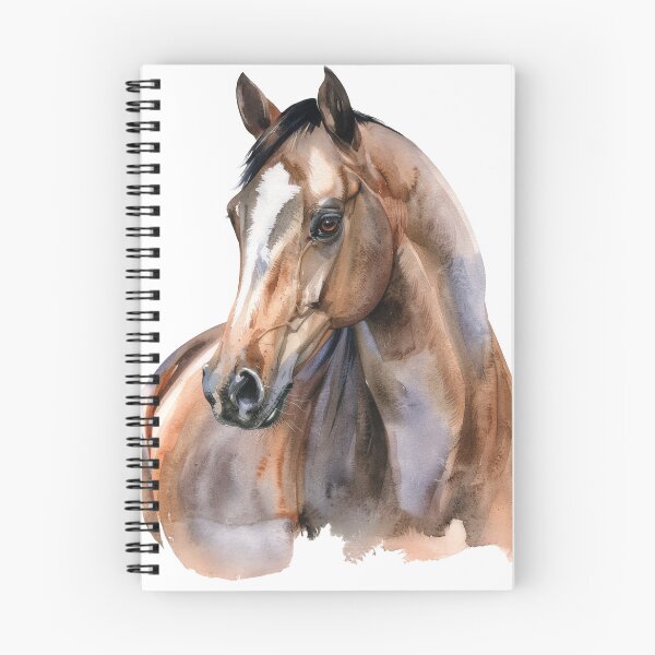 Item preview, Elegant Watercolor Horse Portrait Illustration Print designed and sold by Rutvain.