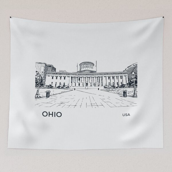 Artikelvorschau, Ohio-Staat USA entworfen und verkauft von Lakeric Cityscapes.