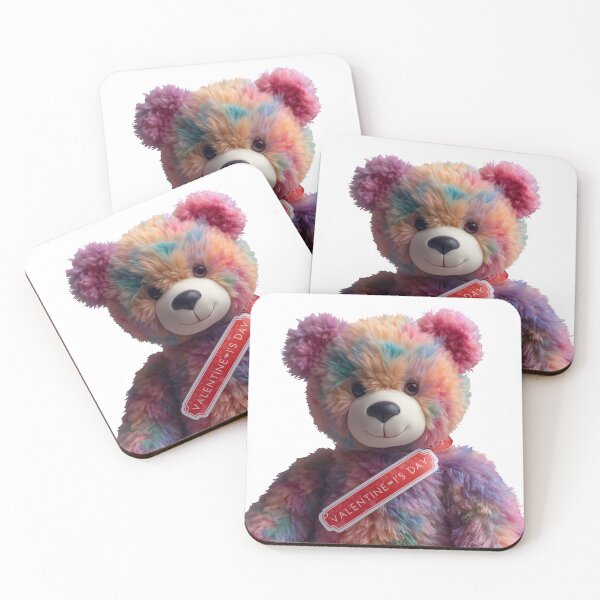 Item preview, Plush Valentine Teddy Bear Love Sticker designed and sold by Teewave-Ashish.