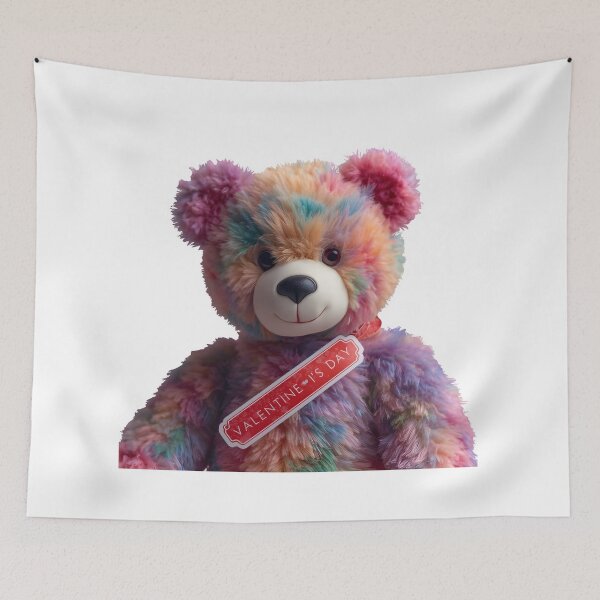 Item preview, Plush Valentine Teddy Bear Love Sticker designed and sold by Teewave-Ashish.