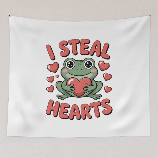 Item preview, I Steal Hearts – Cute Frog Valentine Shirt designed and sold by JaaCreativeShop.