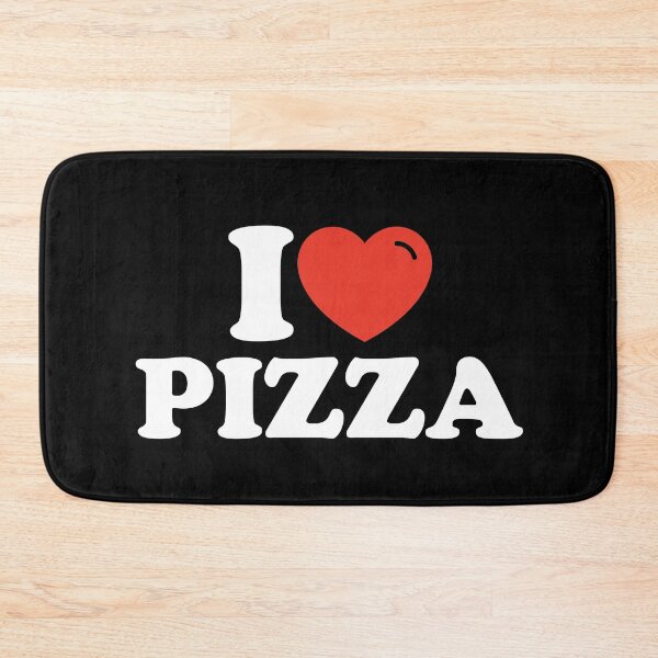 Item preview, I Love Pizza - Bold Heart Pizza Lovers Typography  designed and sold by Shape Snip Studio.