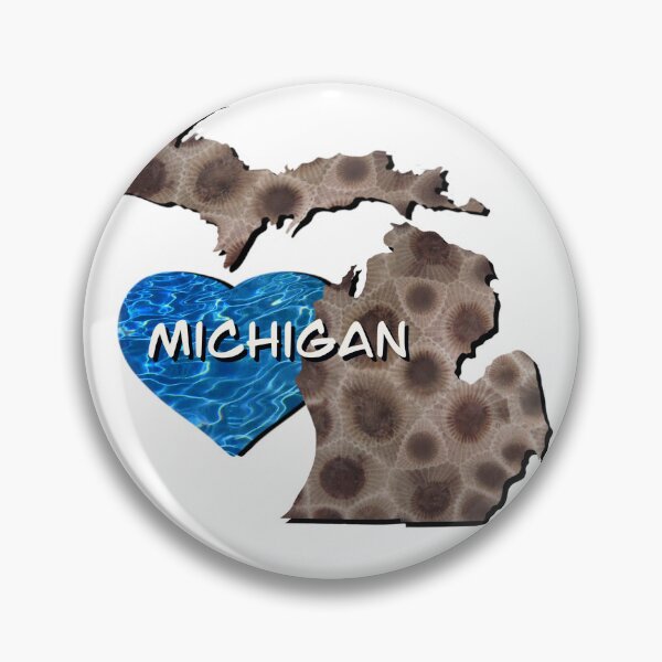 Item preview, Michigan Petoskey stone | Great Lake State | water pattern designed and sold by hollycooper.