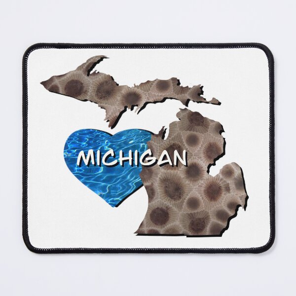 Item preview, Michigan Petoskey stone | Great Lake State | water pattern designed and sold by hollycooper.