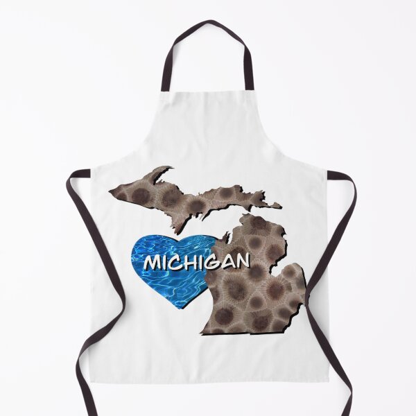 Item preview, Michigan Petoskey stone | Great Lake State | water pattern designed and sold by hollycooper.