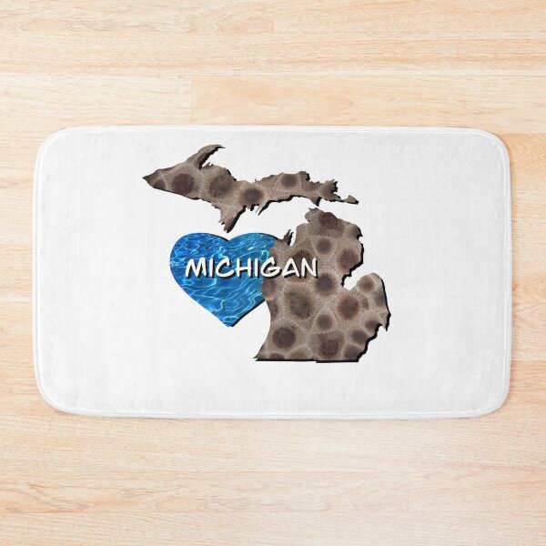 Item preview, Michigan Petoskey stone | Great Lake State | water pattern designed and sold by hollycooper.