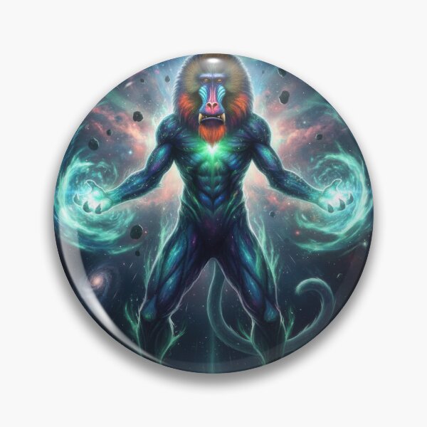 Item preview, Cosmic Mandrill - Gamma designed and sold by Cosmic Zoo.