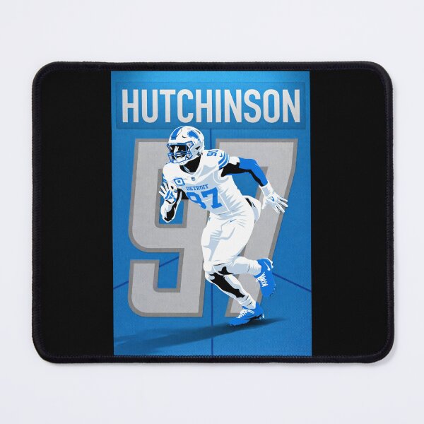Item preview, Aidan Hutchinson Lions #97 Minimalist Silhouette Art designed and sold by TheArtOfCar.