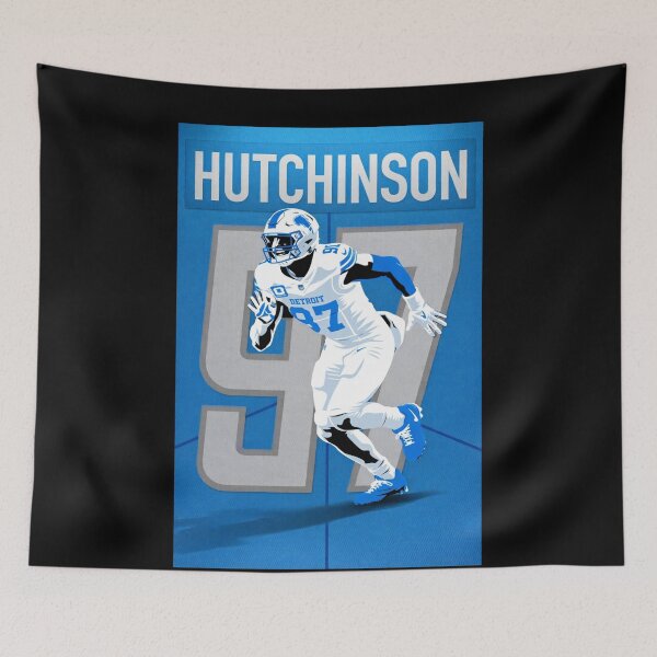 Item preview, Aidan Hutchinson Lions #97 Minimalist Silhouette Art designed and sold by TheArtOfCar.