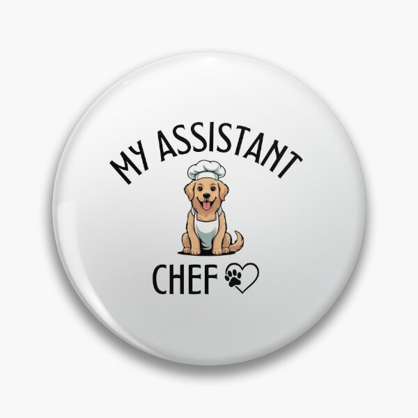 Item preview, My Assistant Chef | Funny Dog Kitchen Apron designed and sold by RALYSHOP.