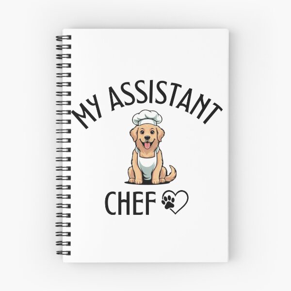 Item preview, My Assistant Chef | Funny Dog Kitchen Apron designed and sold by RALYSHOP.