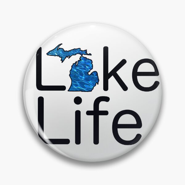 Item preview, Michigan lake life | smitten with the mitten | Great Lake State | water pattern designed and sold by hollycooper.
