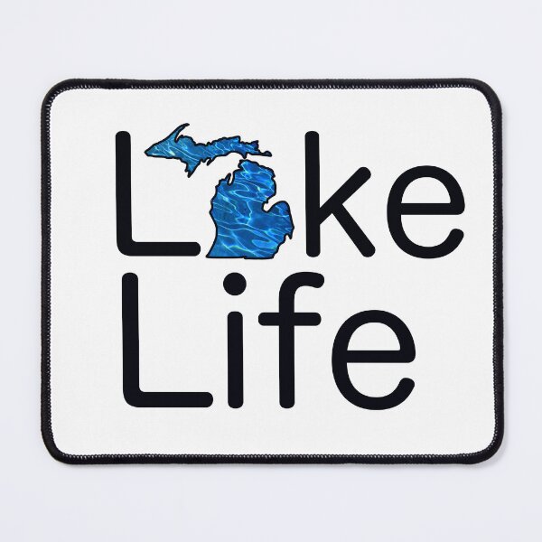Item preview, Michigan lake life | smitten with the mitten | Great Lake State | water pattern designed and sold by hollycooper.