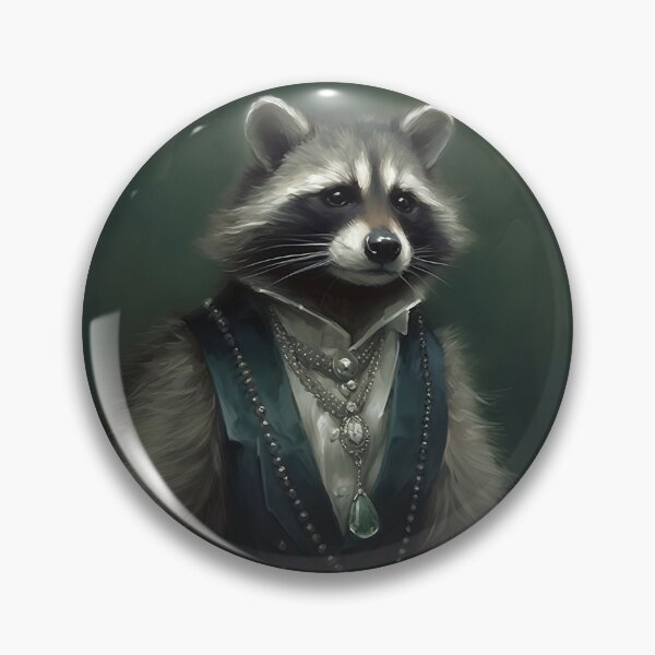 Item preview, Dapper Raccoon Gentleman in Blue Vest Gatsby Style designed and sold by naughty-raccoon.
