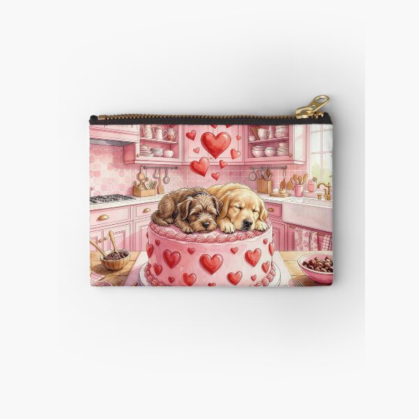 Item preview, Valentine Puppies Sleeping on Cake designed and sold by M-Y-A-R-T-.