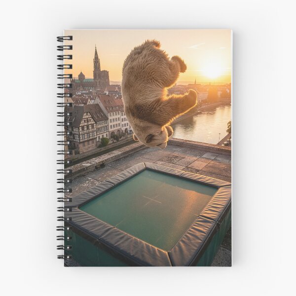 Item preview, Brown Panda Bounces on Strasbourg Trampoline designed and sold by Tridentulus.