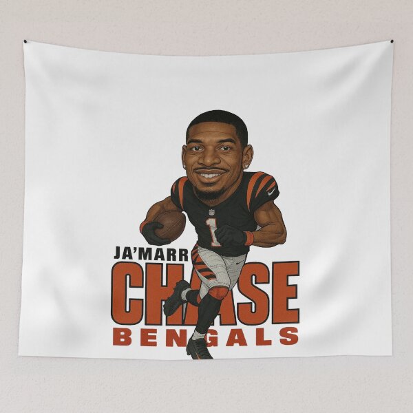 Item preview, Ja'Marr Chase Bengals #1 Caricature Art designed and sold by TheArtOfCar.