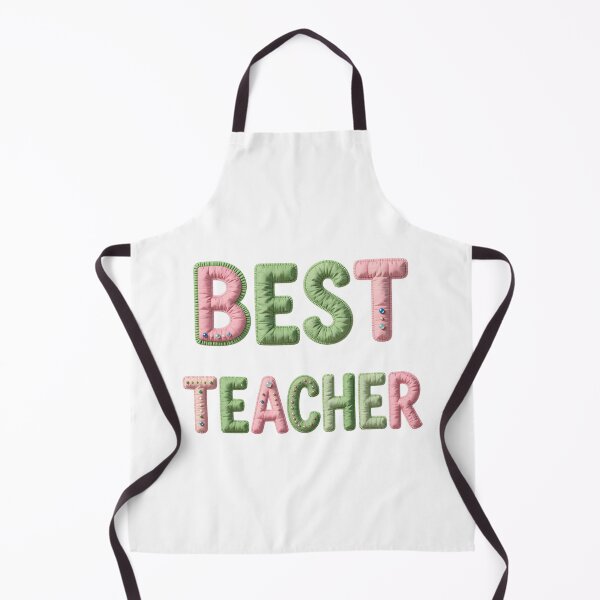 Item preview, BEST TEACHER - IN PASTEL FAUX LETTERING designed and sold by AlexOBrienArt.