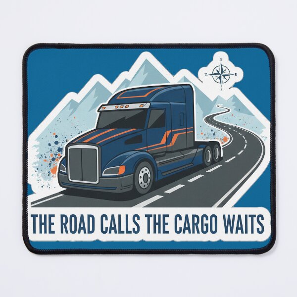 Item preview, The Road Calls Trucker Design designed and sold by BounoWorld.