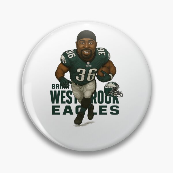 Item preview, Brian Westbrook Eagles Running Back Action Caricature designed and sold by TheArtOfCar.