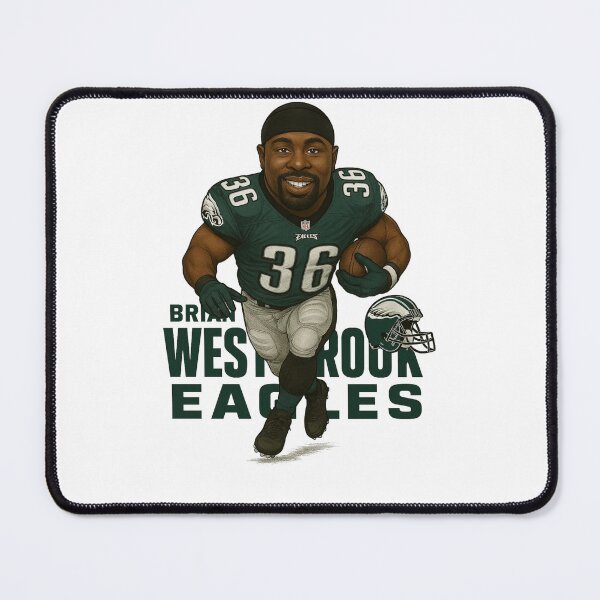 Item preview, Brian Westbrook Eagles Running Back Action Caricature designed and sold by TheArtOfCar.