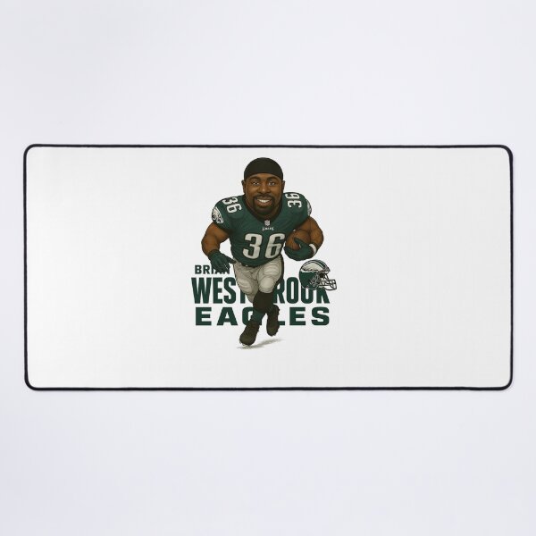 Item preview, Brian Westbrook Eagles Running Back Action Caricature designed and sold by TheArtOfCar.