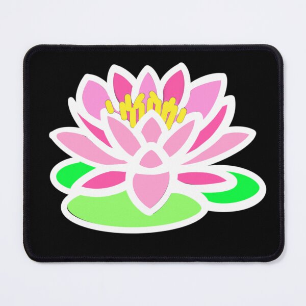 Item preview, Pink water lily illustration | pink floral | lily pad designed and sold by hollycooper.