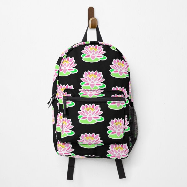 Item preview, Pink water lily illustration | pink floral | lily pad designed and sold by hollycooper.