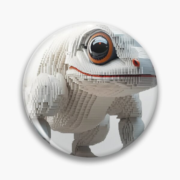 Item preview, White Frog Blocky Creature designed and sold by Flex Brix.