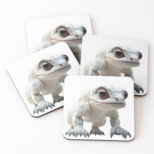 Item preview, White Frog Blocky Creature designed and sold by Flex Brix.