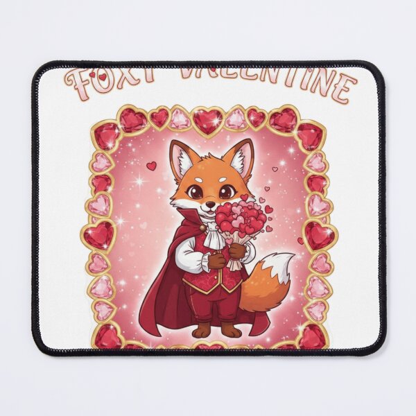 Item preview, Foxy Valentine – Cute Romantic Fox Love Sticker designed and sold by Imaginarium of Chaos falcon88 .