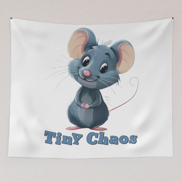 Item preview, Street Mouse Soft Chaos Collection – Tiny Chaos Cute Sarcastic Mouse Meme Illustration designed and sold by MiraLumeStudio.