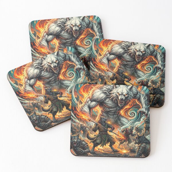 Item preview, Lingzuxi (Second Form) | Black Myth: Wukong Enraged Wolf Spirit Art designed and sold by Wild Pleg Promo.