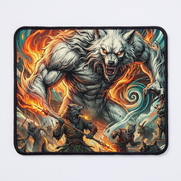 Item preview, Lingzuxi (Second Form) | Black Myth: Wukong Enraged Wolf Spirit Art designed and sold by Wild Pleg Promo.