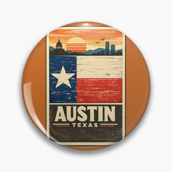 Item preview, Austin Texas designed and sold by Broken Antler Designs .