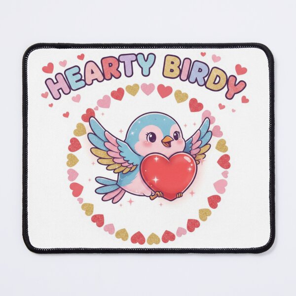 Item preview, Hearty Birdy – Cute Romantic Bird Love Sticker designed and sold by Imaginarium of Chaos falcon88 .