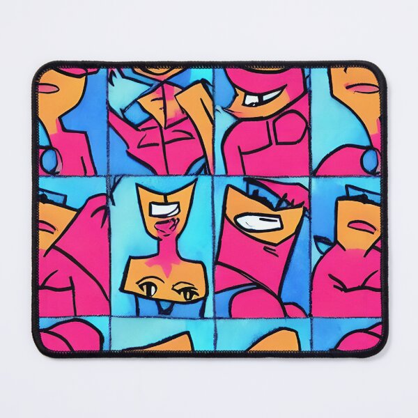 Item preview, Cubism Comic Faces - Seamless Pattern designed and sold by Chubuter.