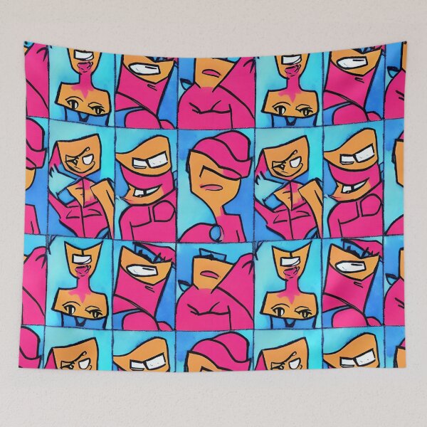 Item preview, Cubism Comic Faces - Seamless Pattern designed and sold by Chubuter.