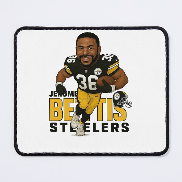Item preview, Jerome Bettis Running Back Action Caricature designed and sold by TheArtOfCar.