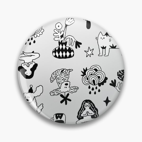 Item preview, Doodle funny dogs, cat, girl and flowers designed and sold by kostolom3000.