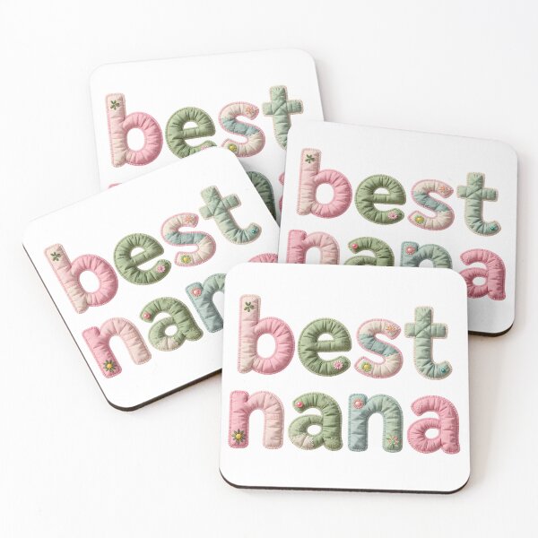 Item preview, BEST NANA - IN PINK & GREEN FAUX LETTERING designed and sold by AlexOBrienArt.