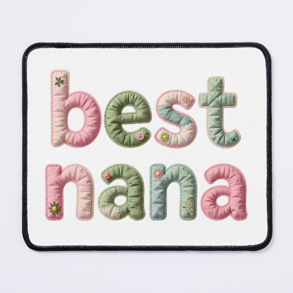 Item preview, BEST NANA - IN PINK & GREEN FAUX LETTERING designed and sold by AlexOBrienArt.