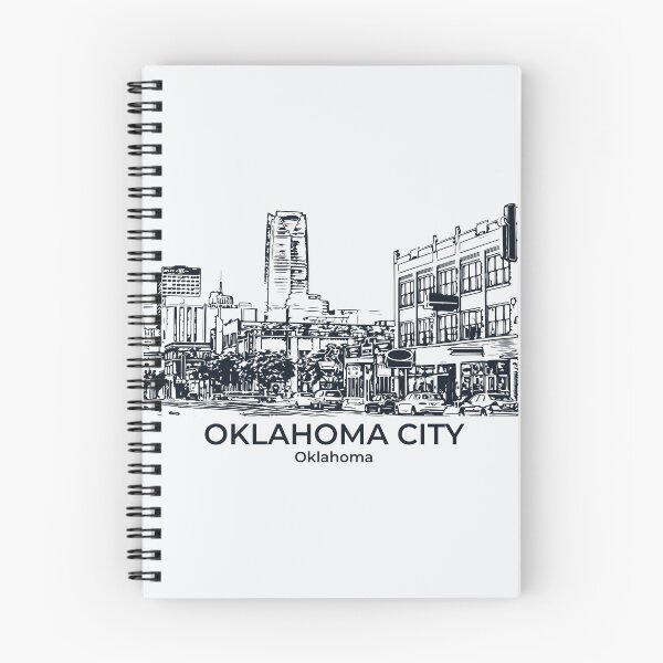 Artikelvorschau, Oklahoma City - Oklahoma entworfen und verkauft von Lakeric Cityscapes.