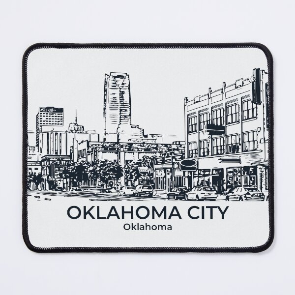 Artikelvorschau, Oklahoma City - Oklahoma entworfen und verkauft von Lakeric Cityscapes.