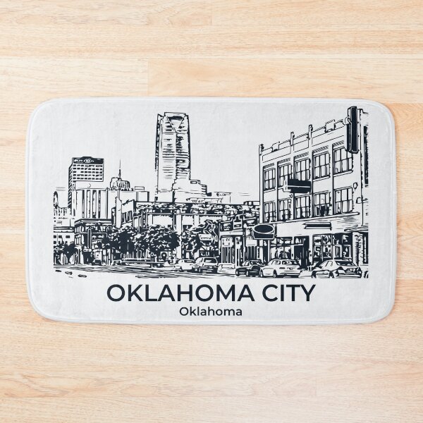 Artikelvorschau, Oklahoma City - Oklahoma entworfen und verkauft von Lakeric Cityscapes.