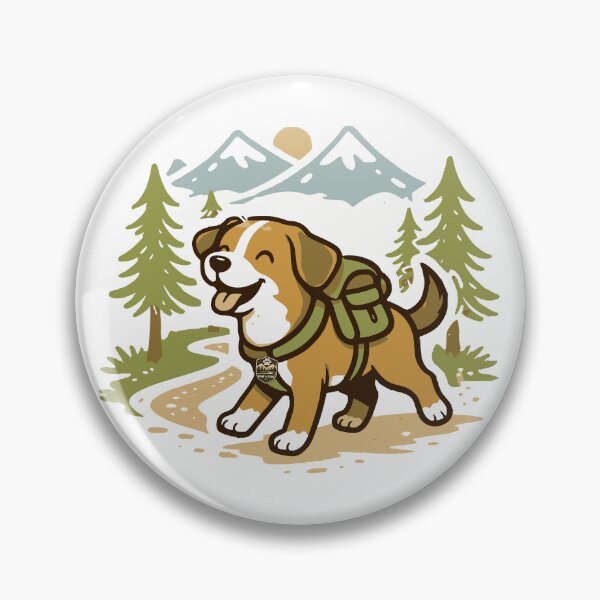 Item preview, Adventure Dog Hiking Trail – Outdoor Dog Lover T-Shirt designed and sold by InkForge Studio.