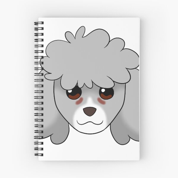 Item preview, Light Grey Standard Cut Poodle White Snout Tear Stains designed and sold by OliRoseArt.