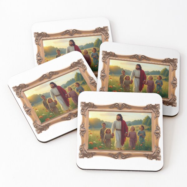 Item preview, Jesus Christ with Children enjoying the Wildflowers designed and sold by Pastor Reeves Studio.